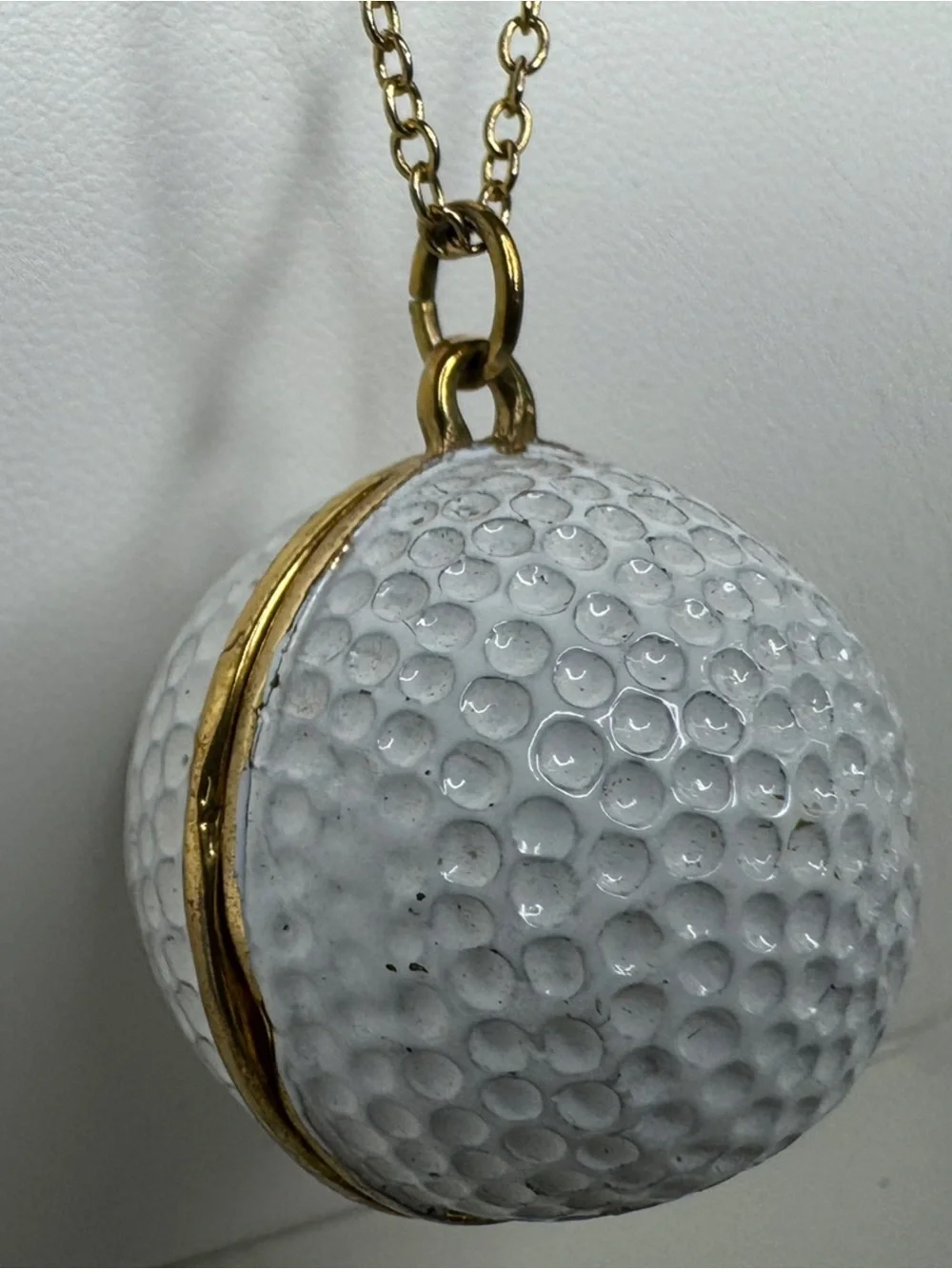 Kate Spade Golfball Golf Ball Y2K Vintage Locket Necklace